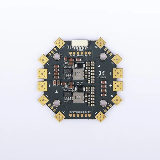 Foxeer PDB400 8S 400A PDB 4-8S Distribution Board DUAL Battery PAD Installation Hole Spacing 30.5mm for Drone Parts